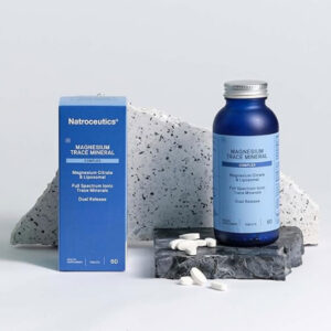 Natroceutics Magnesium Trace Mineral Complex 60 Vegan Tablets Magnesium Citrate & Liposomal Full Spectrum Ionic Trace Minerals Dual Release Formula